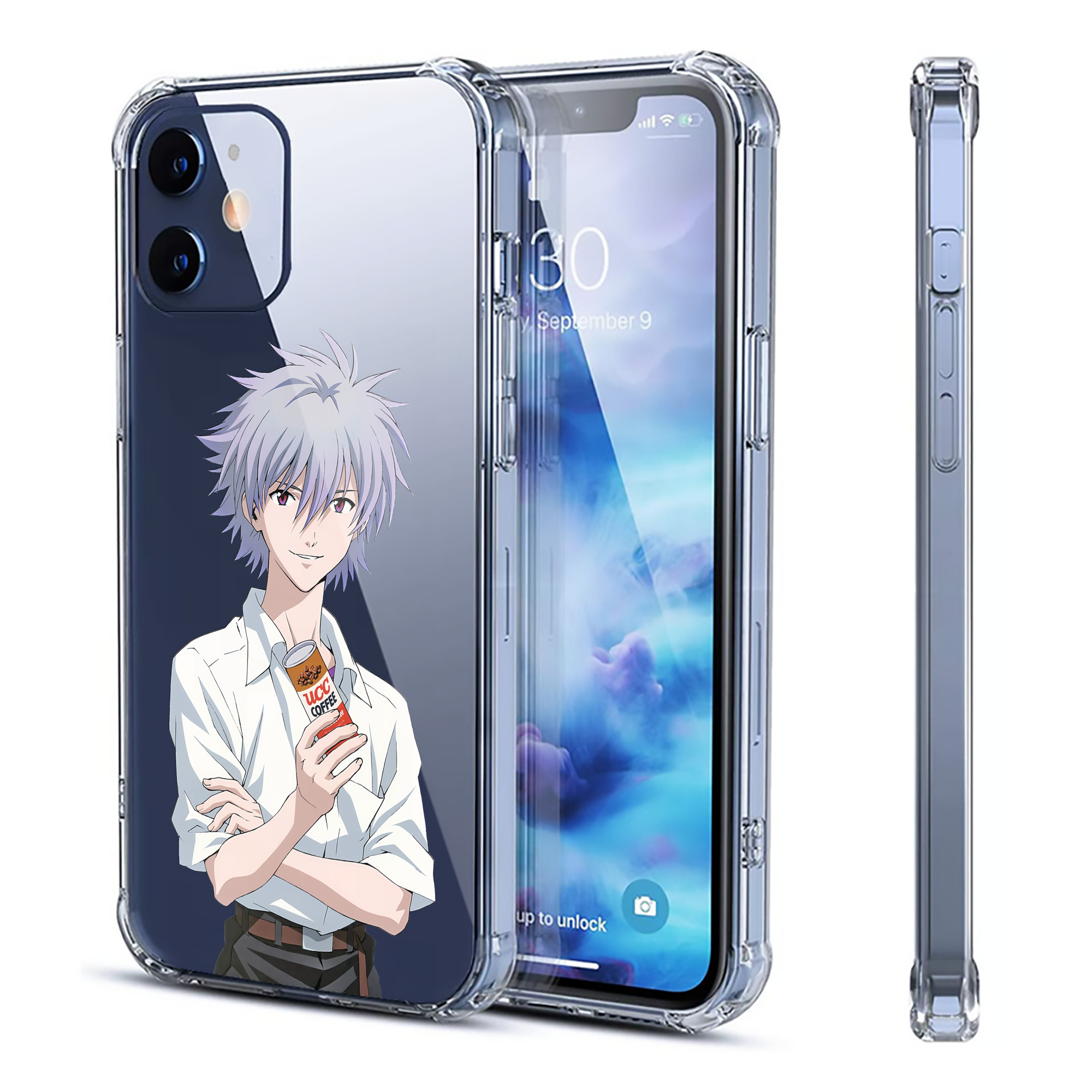 （画像用） EVA 新世紀エヴァンゲリオン 【iPhone 12シリーズ対応】透明スマホケース（クリアソフトケース）
